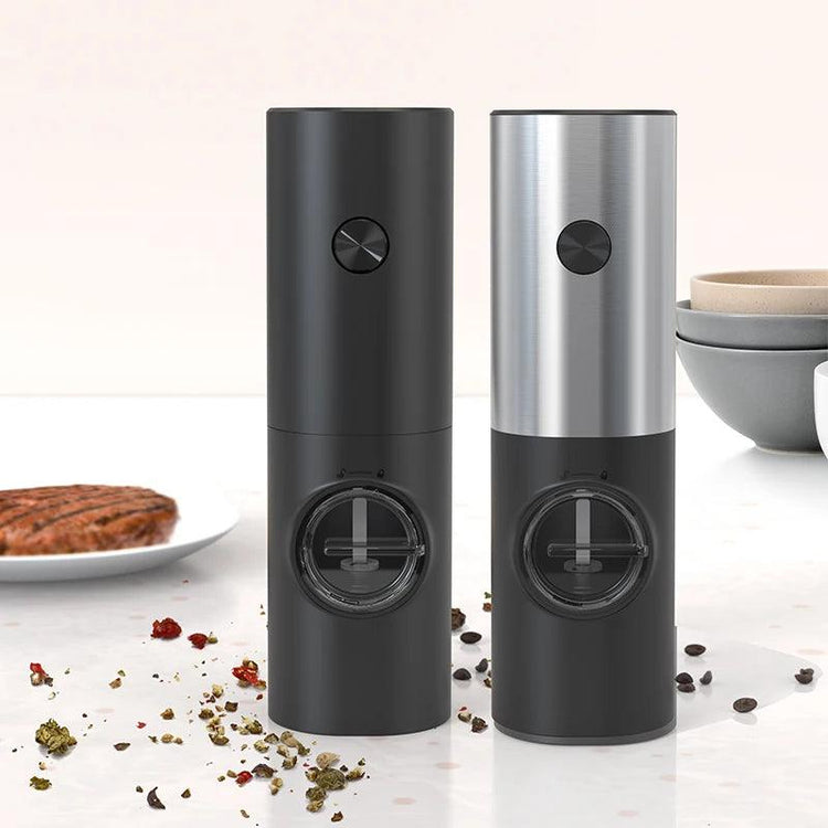 Electric Automatic Mill Pepper And Salt Grinder With LED Light Adjustable Coarseness - Alb3rt & Co.