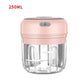 Alb3rt & Co. Pink 250ML HiPiCok Meat Grinder Electric Garlic Crusher Food Chopper Mini Garlic Press Vegetable Chopper Masher Machine USB Kitchen Gadgets