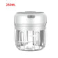 Alb3rt & Co. White 250ML HiPiCok Meat Grinder Electric Garlic Crusher Food Chopper Mini Garlic Press Vegetable Chopper Masher Machine USB Kitchen Gadgets