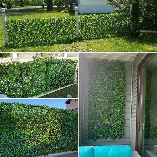 Expandable Fence Privacy Screen For Balcony Patio Outdoor Faux Ivy Fencing Panel For Garden Backyard Home Decorations - Alb3rt & Co.