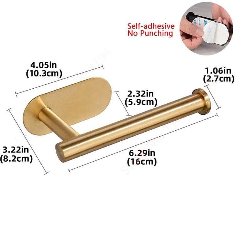 Alb3rt & Co. Towel Holder gold Hanging Paper Roll Towel