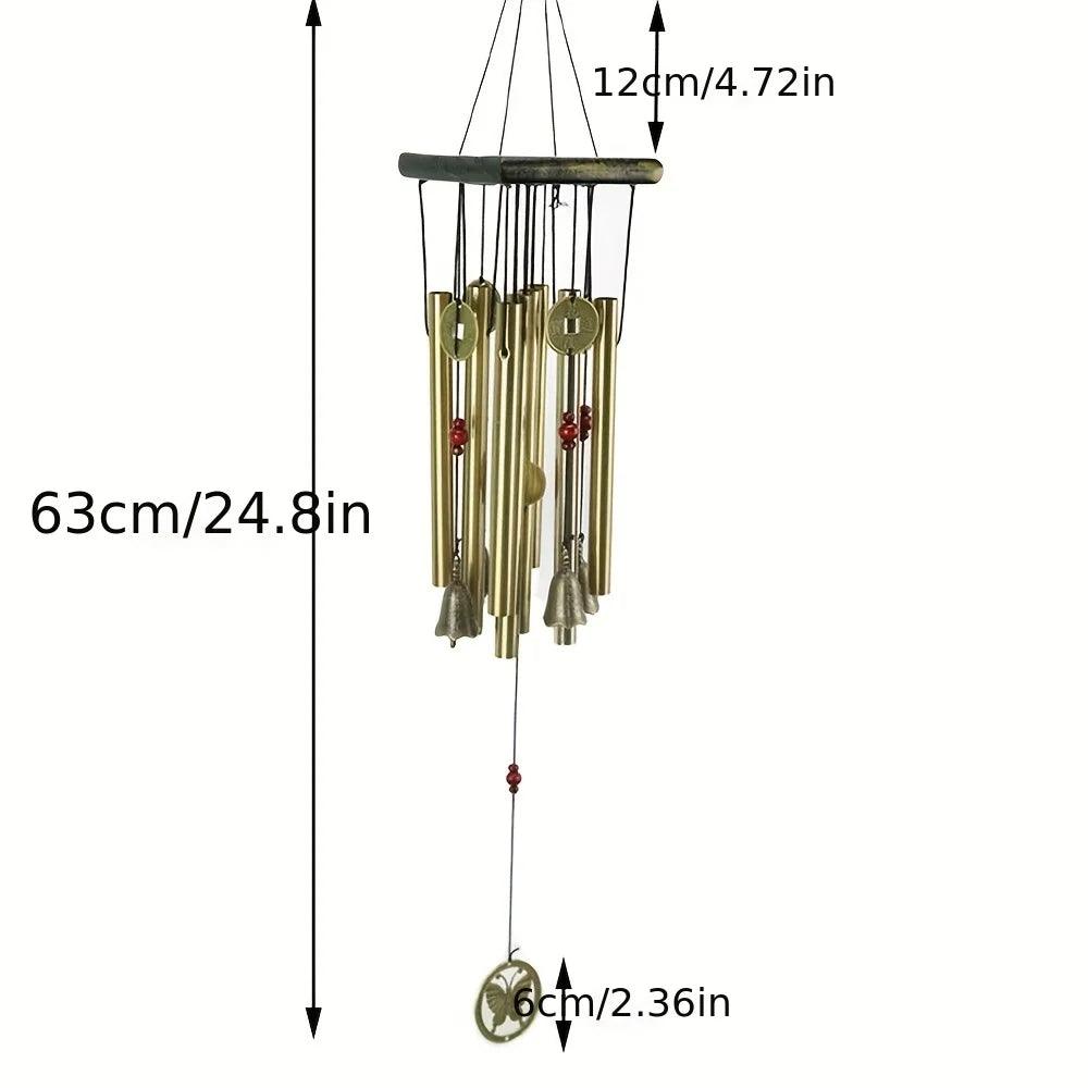 Large Outdoor Wind Chinese Copper Bell Antique Windchime Door Hanging - Alb3rt & Co.