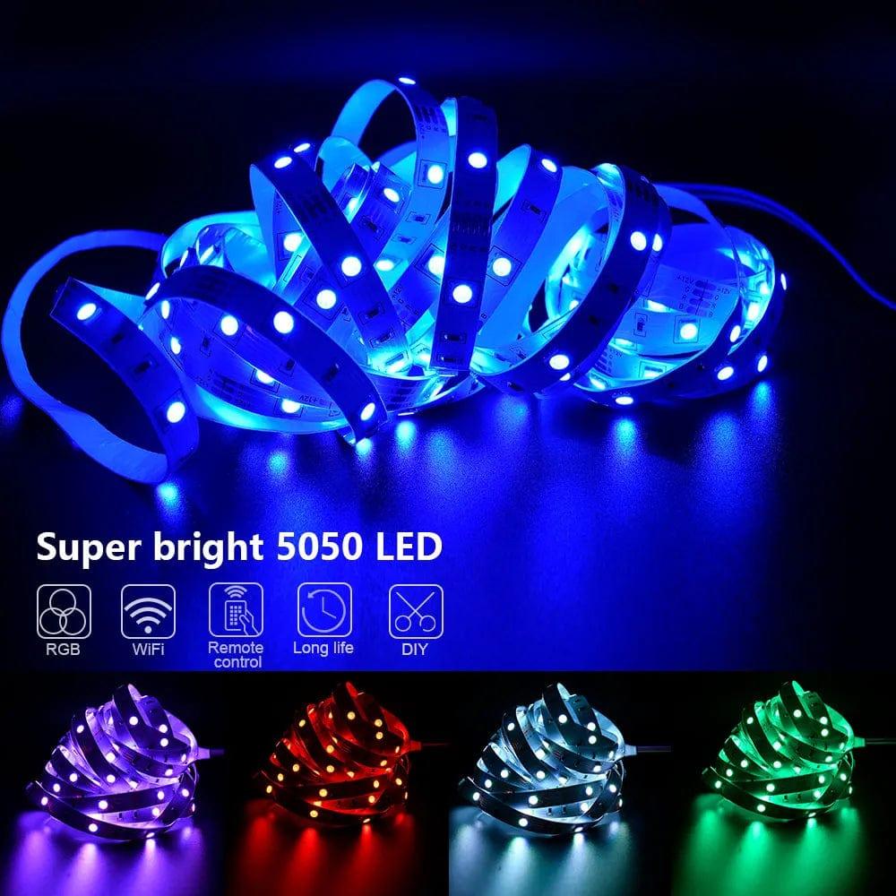 Alb3rt & Co. LED Strip Lights RGB 5050 ,5V 1M-30M,16 million colors, RGB , Led Strip Lighting Music Sync, Color Changing for Party Home