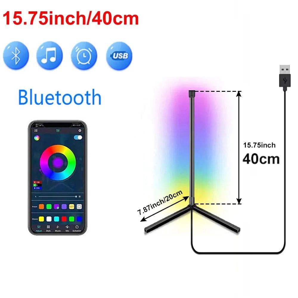 Alb3rt & Co. Small-40CM -15.7inch / RGB with Controller Living Room Corner Stand Floor Lamp