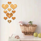 Alb3rt & Co. gold / United Kingdom Love Heart Stickers Wall Sticker Mirror Mural 3D Decal Simple DIY Decorative Removable Paster Home Decoration