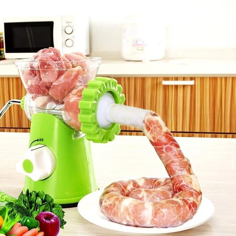 Alb3rt & Co. Green Manual Meat Grinder Mincer Machine Sausage Table Crank Tool Cutter Slicer Beef Multifunctional Meat Slicer kitchen Tools