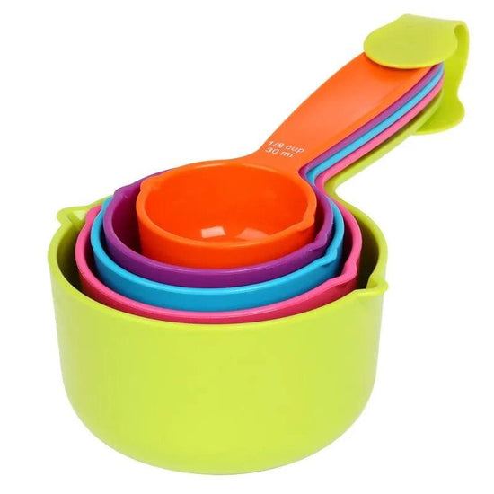 Alb3rt & Co. Measuring Cups Tools Colorful 5PCS Kitchen Colour works Cups Baking Utensil Set Kitchen Tools