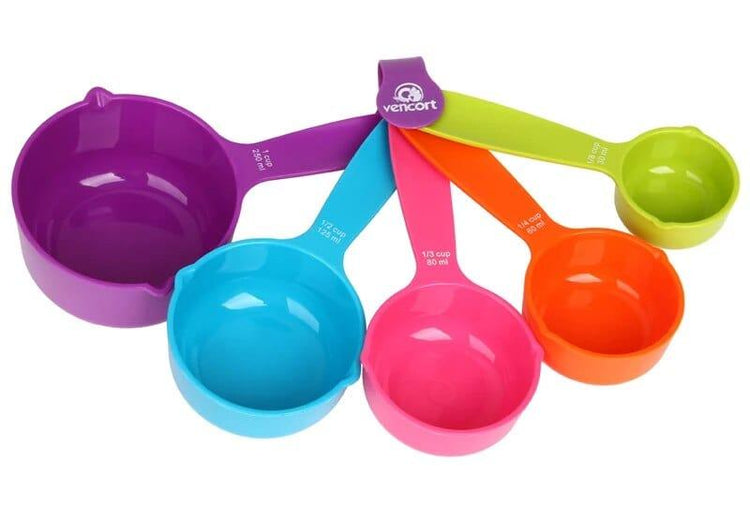 Alb3rt & Co. Measuring Cups Tools Colorful 5PCS Kitchen Colour works Cups Baking Utensil Set Kitchen Tools