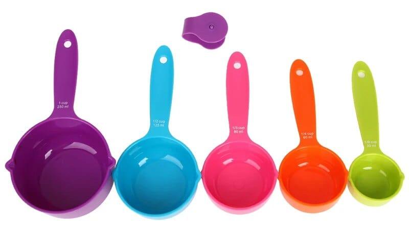 Alb3rt & Co. Measuring Cups Tools Colorful 5PCS Kitchen Colour works Cups Baking Utensil Set Kitchen Tools