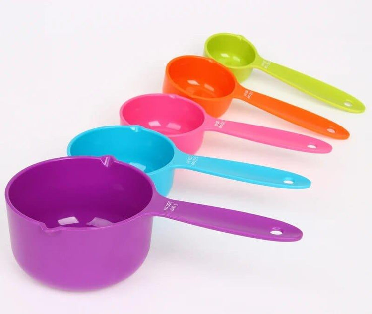 Alb3rt & Co. Measuring Cups Tools Colorful 5PCS Kitchen Colour works Cups Baking Utensil Set Kitchen Tools