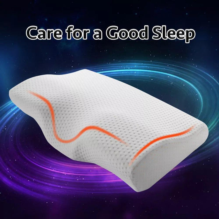 Alb3rt & Co. YR Memory Foam Pillow For Sleep Cervical Pillows Butterfly Shaped Memory Pillows Relax The Cervical Spine Adult Slow Rebound