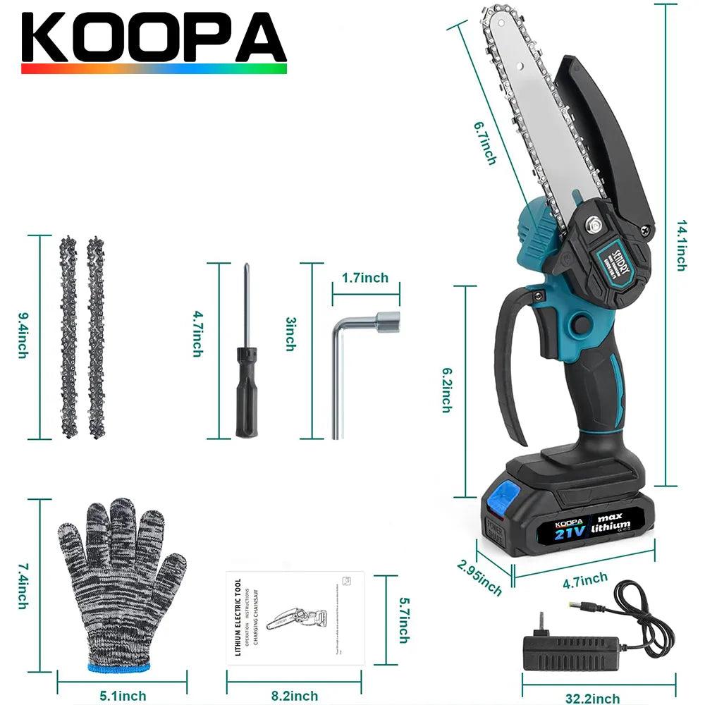 Mini Chainsaw 6-Inch Powerful Cordless - Alb3rt & Co.