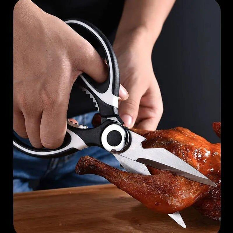 Alb3rt & Co. 1PC Kitchen Scissors Stainless Steel Multifunctional Non Slip Sharp Chicken Bone Scissors Chicken Wings Fish Killing BBQ Scissors