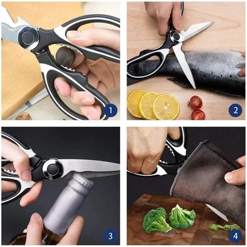 Alb3rt & Co. 1PC Kitchen Scissors Stainless Steel Multifunctional Non Slip Sharp Chicken Bone Scissors Chicken Wings Fish Killing BBQ Scissors