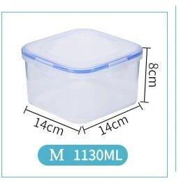 Alb3rt & Co. 1130ml Plastic Lunch Box For Kids Bento Box Food Storage Container For School Office Worker Outdoor Picnic Snack Meal Microwave 6 Size