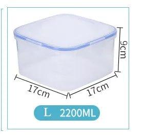 Alb3rt & Co. 2200ml Plastic Lunch Box For Kids Bento Box Food Storage Container For School Office Worker Outdoor Picnic Snack Meal Microwave 6 Size