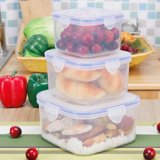 Alb3rt & Co. Plastic Lunch Box For Kids Bento Box Food Storage Container For School Office Worker Outdoor Picnic Snack Meal Microwave 6 Size