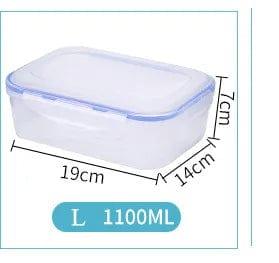 Alb3rt & Co. 1100ml Plastic Lunch Box For Kids Bento Box Food Storage Container For School Office Worker Outdoor Picnic Snack Meal Microwave 6 Size