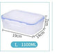 Alb3rt & Co. 1100ml Plastic Lunch Box For Kids Bento Box Food Storage Container For School Office Worker Outdoor Picnic Snack Meal Microwave 6 Size