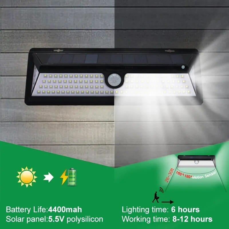 Alb3rt & Co. Powerful Solar Light Outdoor Motion Sensor Wall Light Waterproof Garden Lamp Spotlights For Garden Path Street