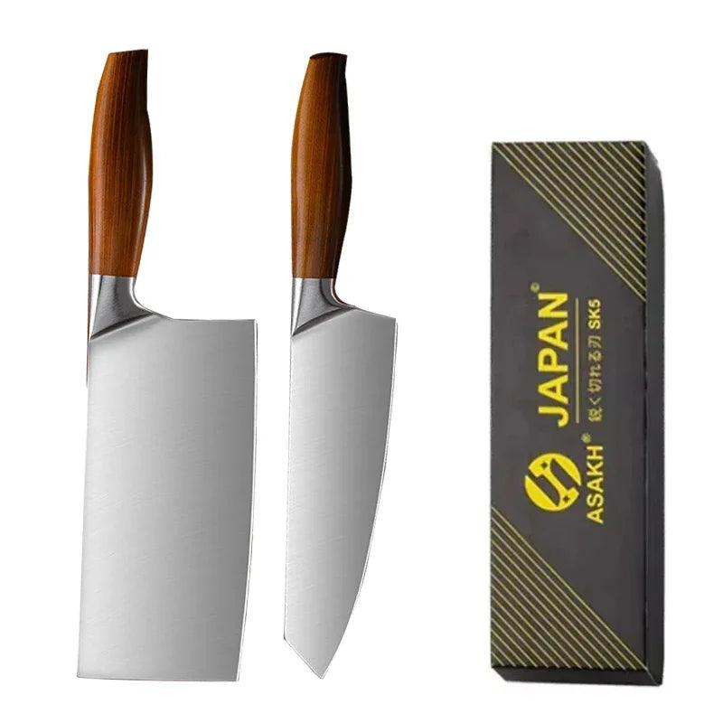 Professional Japanese Kitchen Knife Set – Stainless Steel Chef Knife Collection for Filleting, Slicing, and Chopping - Alb3rt & Co.