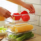 Alb3rt & Co. A Refrigerator Organizer Bin Stackable Food Fridge Storage Box With Handle Clear Plastic Food Freezer Pantry kitchen Organizer