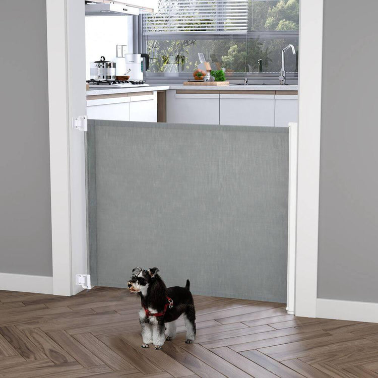 Retractable Safety Gate Folding Pet Barrier, for Doorways, Staircases, Hallways - Alb3rt & Co.