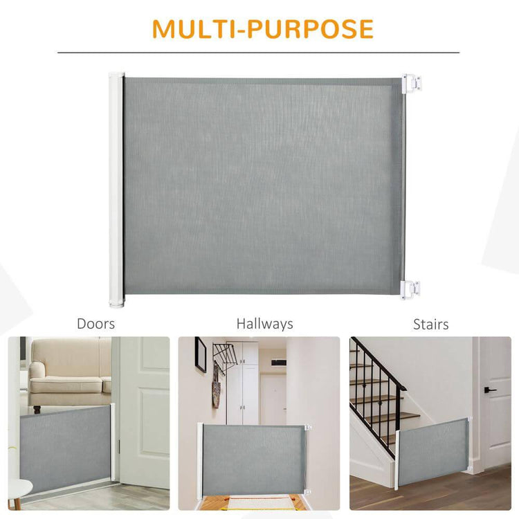 Retractable Safety Gate Folding Pet Barrier, for Doorways, Staircases, Hallways - Alb3rt & Co.