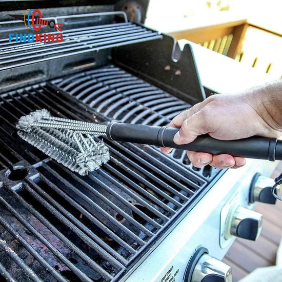 Safe Grill Brush - Bristle Free BBQ Grill Brush - Rust Resistant Stainless Steel Barbecue Cleaner - Great Grilling Accessories - Alb3rt & Co.