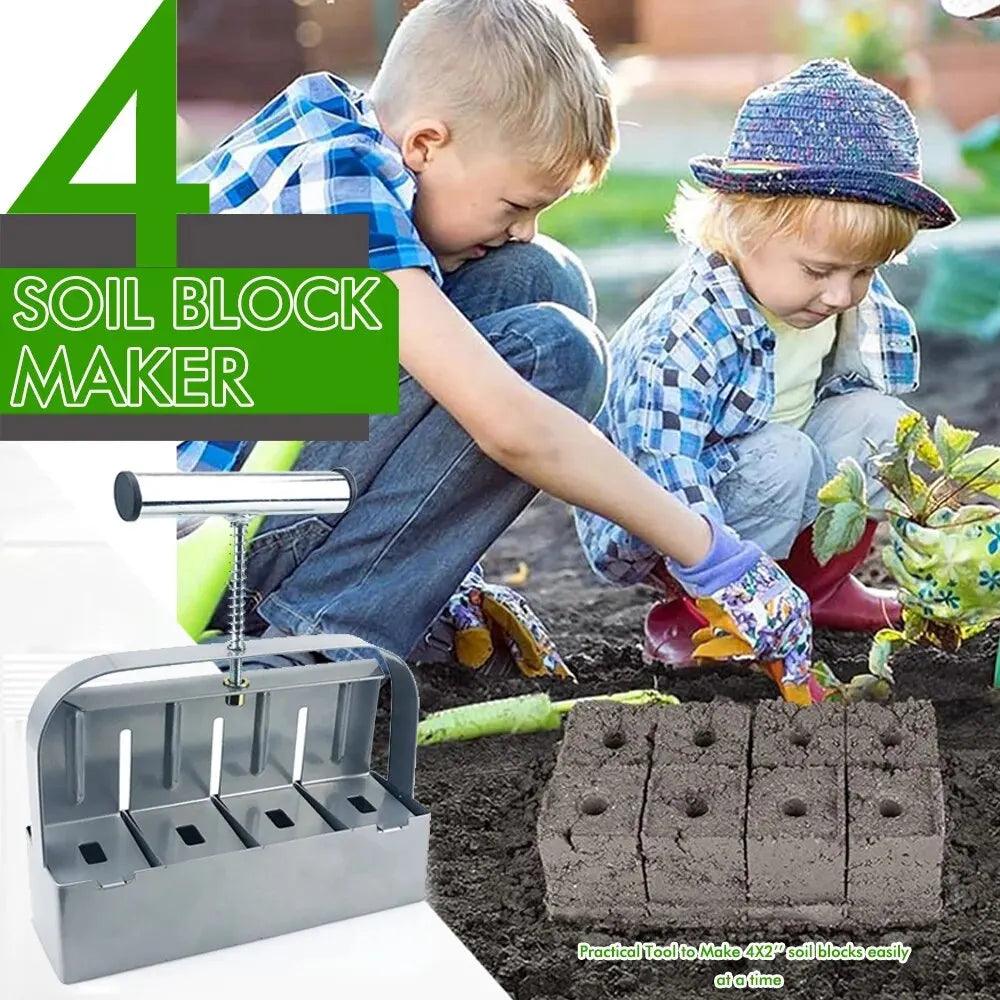 Seedling Soil Block Maker 2 Inch Soils Blocking Tool - Alb3rt & Co.