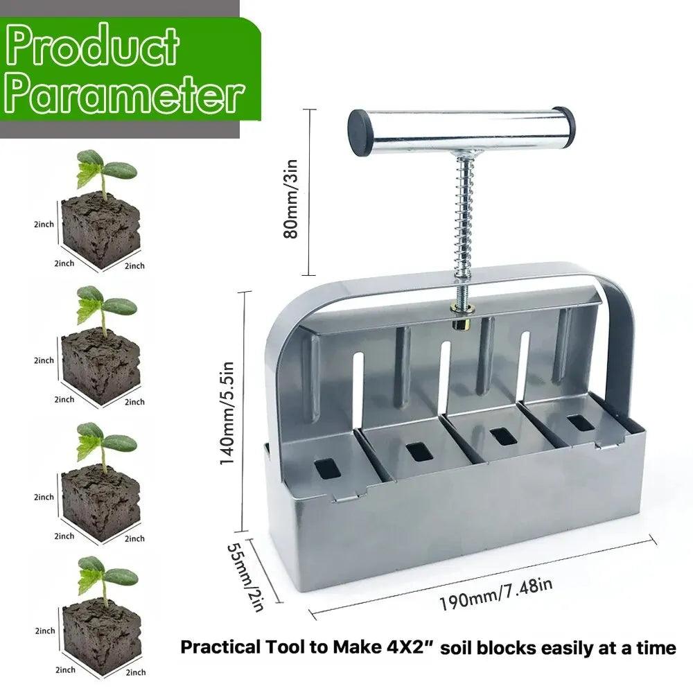 Seedling Soil Block Maker 2 Inch Soils Blocking Tool - Alb3rt & Co.