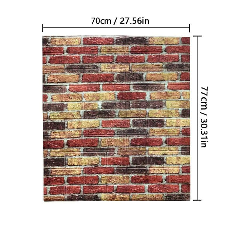 Alb3rt & Co. Roman-tiles / 1pcs-77cmX70cm 1-10pcs 70*77cm Self-adhesive Wallpaper Stickers Brick Wall Stickers Home Decor Wallpaper for Walls DIY Bedroom Papel De Parede