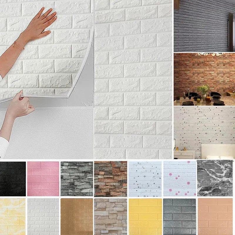 Alb3rt & Co. 1-10pcs 70*77cm Self-adhesive Wallpaper Stickers Brick Wall Stickers Home Decor Wallpaper for Walls DIY Bedroom Papel De Parede