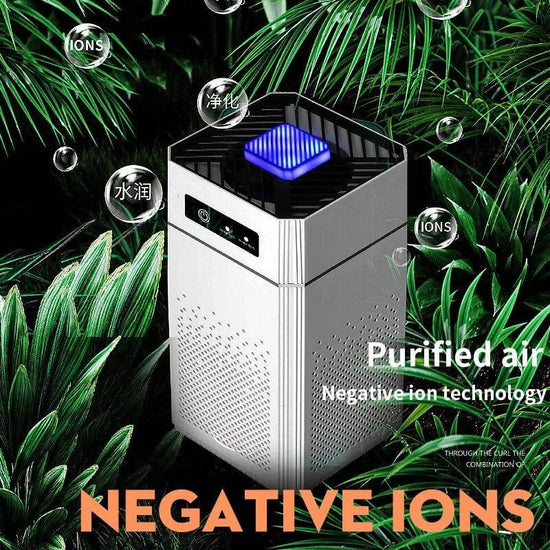 Alb3rt & Co. White color Smart Air Purifier Negative Ions Generator Nano Filtration Formaldehyde Removal Intelligent Secondhand Smoke Air Ozonizer