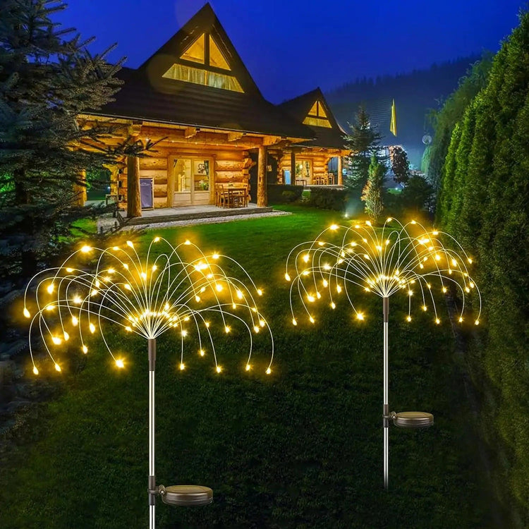 Solar Firework Fairy Lights 60 LED Outdoor Garden Decoration 8 Flashing Modes Lawn Pathway Lights Patio Party - Alb3rt & Co.