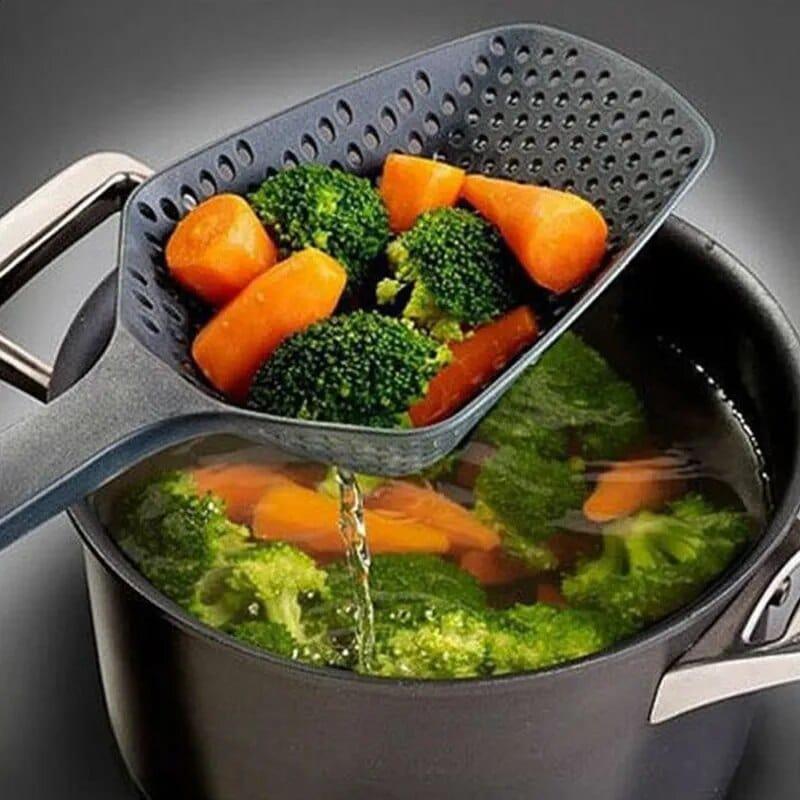 Alb3rt store G652 Strainer Spoon Large Funnel Fried Food Strainer Vegetable Food Water Filter Portable Home Kitchen Cooking Tools