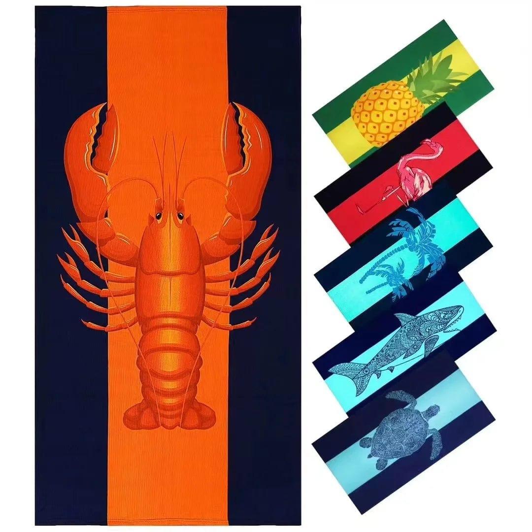 Alb3rt & Co. Towel Shower/Beach -Lobster Print