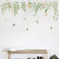 Alb3rt & Co. Tropical Leaves Flowers Bird Wall Stickers Bedroom Living Room Decoration Mural Decals Plants Wall Paper Home Decor