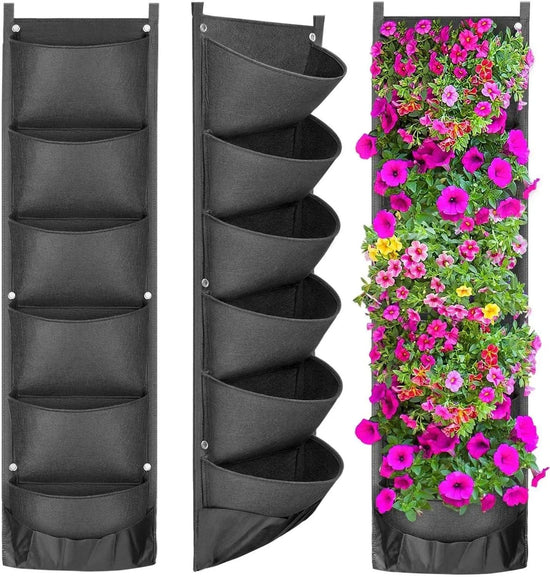 Alb3rt & Co. black Vertical Hanging Planting Flower