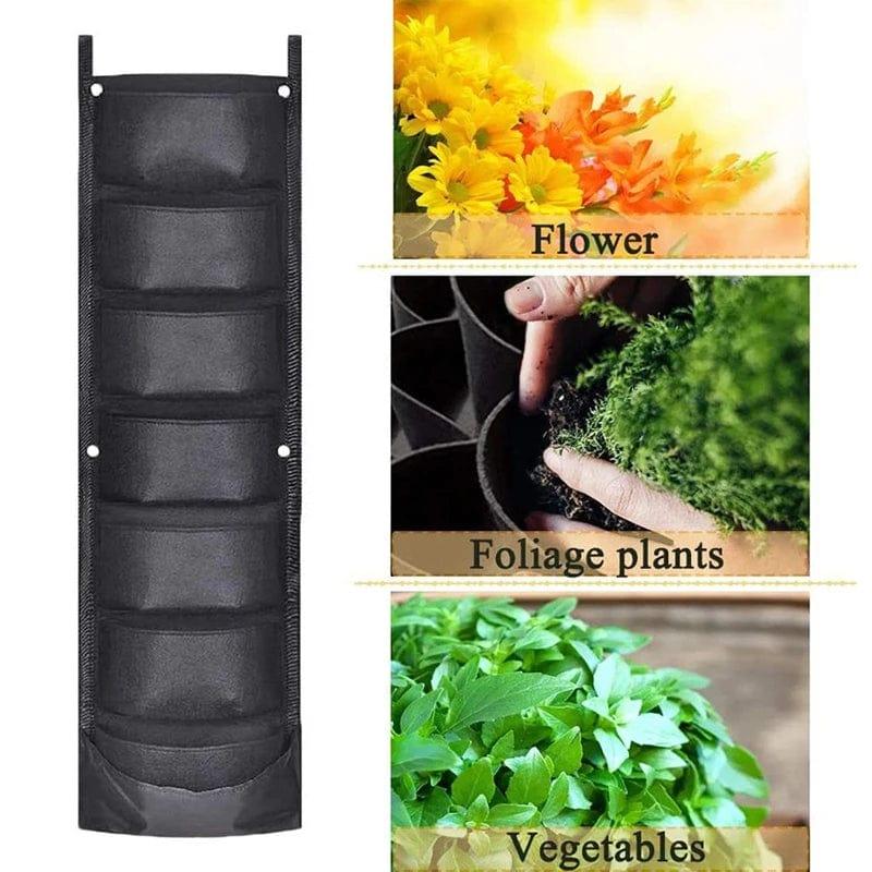 Alb3rt & Co. black Vertical Hanging Planting Flower