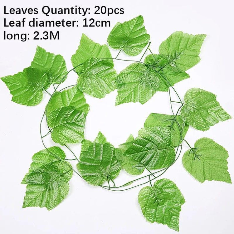 Alb3rt & Co. Wall Hanging Rattan Leaves Branches Outdoor Garden Home Decoration