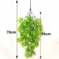 Alb3rt & Co. Wall Hanging Rattan Leaves Branches Outdoor Garden Home Decoration