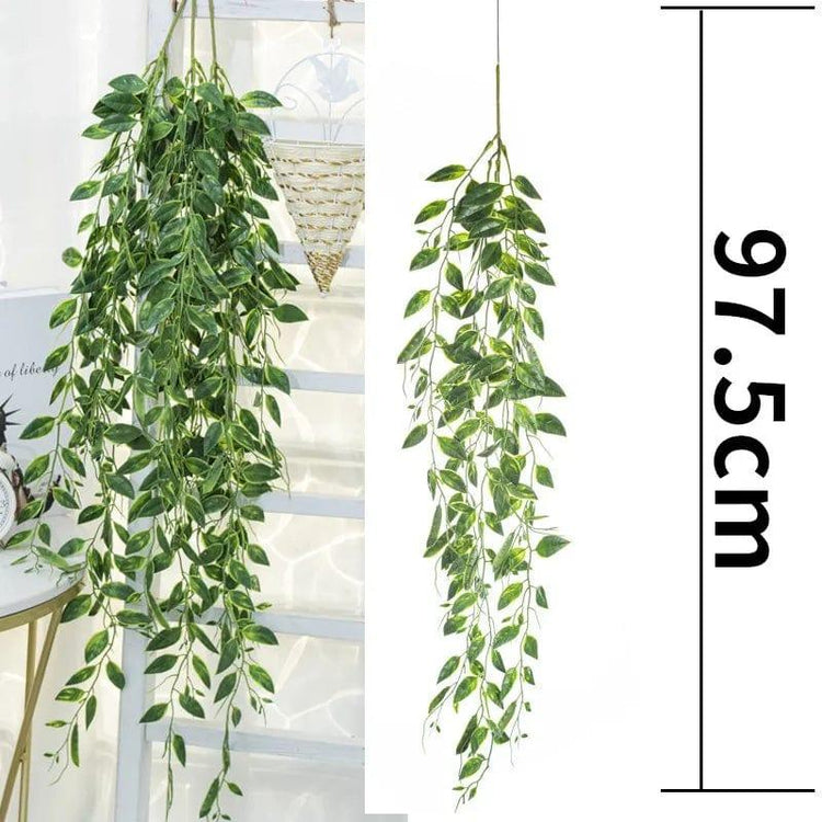 Alb3rt & Co. Wall Hanging Rattan Leaves Branches Outdoor Garden Home Decoration