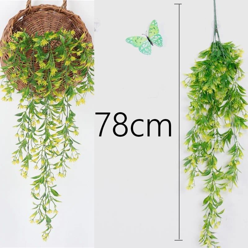 Alb3rt & Co. Wall Hanging Rattan Leaves Branches Outdoor Garden Home Decoration