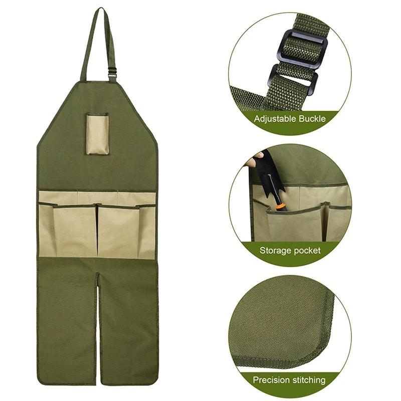 Wear-resistant Oxford Apron for Gardening Work Multiple Pockets - Alb3rt & Co.