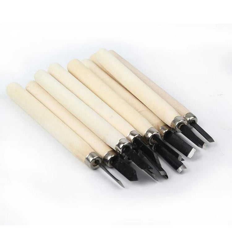 Wood Carving Chisels Knife 12pcs/8Pcs - Alb3rt & Co.